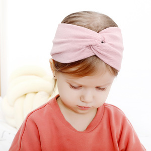 CLARMER de moda al por mayor niños banda de Pelo elástico suave invierno Cruz bebé diadema - Product Image 2