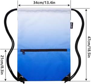 Mochilas con Cordón Personalizadas con Logotipo, Económicas, Impermeables, Promocionales, de Nailon y Poliéster 210D, para Viajes, Zapatos, Gimnasio - Product Image 2