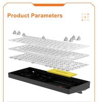 OUSAID DK84 Gasket Structure Custom Keyboard Gaming Mechanical DIY RGB Backlit 84 Keys Mini Wireless Keyboard