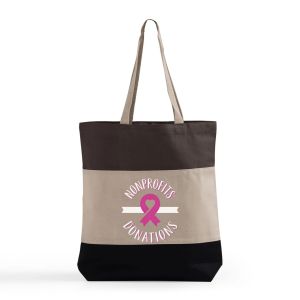 Sac fourre-tout personnalisé imprimé pour festival, sac de fête en toile de coton imprimé color block, sac cadeau pour les fêtes - Product Image 3