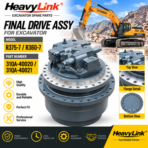 Excavator Final Drive Assy <b>Travel</b> Motor Assembly 31QA-40020 31QA-40021 for R375-7 R360-7 - Product Image 2