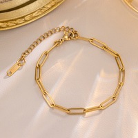 Wurosi – Lot de 15 chaînes de bracelet à maillons plaquées or en acier inoxydable pour femmes avec fermoirs mousquetons (Or + Argent)