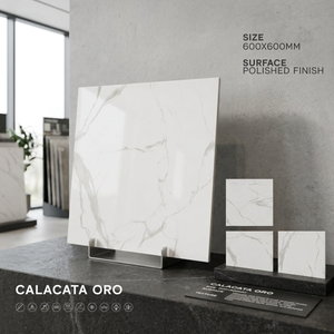 กระเบื้องพอร์ซเลน Glacier Nero ขนาด 60x60 ซม. ผิวด้าน ลายหินสีเข้ม คุณภาพพรีเมียม สำหรับตกแต่งพื้นและผนังภายใน หนา 8 มม. - Product Image 1
