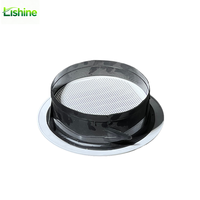 Grille de ventilation en plastique à persiennes, murale ou de plafond, avec filtre anti-insectes, style industriel victorien, pour extérieur, salle de bain et cuisine