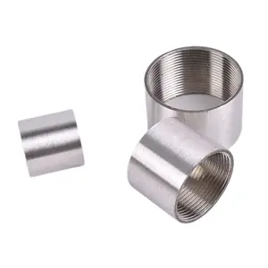 304 Stainless Steel Female Threaded Nipple BSPT BSPP NPT G Threaded Non-standard Can Be Customized 1/8