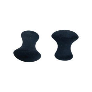 Smooth Black Bian Stone Mushroom Stick Ergonomic Gua Sha Scraper for Full Body Meridian Dredging and Relaxation - Product Image 6