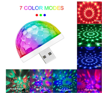 Offre Spéciale Led Petite Boule Magique Contrôle du Son Mini USB lumières disco à l'intérieur de la voiture