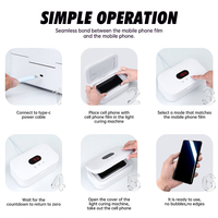 Nouvelle conception d'accessoires pour téléphones mobiles, film hydrogel UV, protecteur d'écran, lampe UV, machine de durcissement par le vide