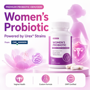 Probiotici Femminili da 300 Miliardi di CFU con Mirtillo Rosso e Prebiotici |   <span class=keywords><strong>Capsule</strong></span> con Etichetta Privata OEM/ODM - Product Image 3