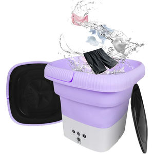 <span class=keywords><strong>Lavadora</strong></span> Eléctrica <span class=keywords><strong>Portátil</strong></span> Plegable <span class=keywords><strong>con</strong></span> Centrifugadora Automática, <span class=keywords><strong>Mini</strong></span> <span class=keywords><strong>Lavadora</strong></span> para Ropa Interior y Calcetines, 6L de Gran Capacidad, para Hogar y Hotel - Product Image 1