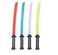 EN STOCK pas cher réaliste japonais samouraï katana jouet épées éclairer jouets LED clignotant épées pour les enfants