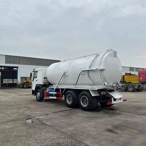 HOWO 6x4 4700 galones Drenaje Limpieza SewerJetting Vacío Succión de aguas residuales Tanque Camión - Product Image 4