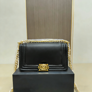 Bolsos de Diseñador Clásicos para Mujer, Marcas Famosas, Bolso de Mano con Correa Única y Cierre, Bolsos de Lujo con Exterior de Cuero Genuino - Product Image 6