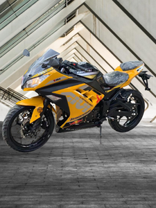 Moto Kawasaki <span class=keywords><strong>Ninja</strong></span> <span class=keywords><strong>400</strong></span> bicylindre Horizon V6 refroidie par eau Flat-Ride H2 robuste, moteur Aurora 199cc, 120 km/h - Product Image 4