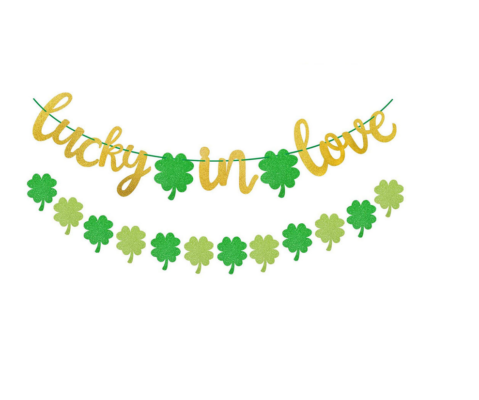 Авторский флаг с ирландским клевером, баннер, висячие украшения ко Дню карнавала Св. Патрика