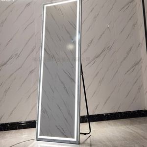 Produits tendance 2025 Décor Miroir pleine longueur intelligent Miroir de dressing intelligent Miroir émettant de la lumière au sol avec luminaire Salon de coiffure Meubles de salon - Product Image 2