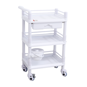<span class=keywords><strong>Chariot</strong></span> <span class=keywords><strong>médical</strong></span> léger en plastique <span class=keywords><strong>avec</strong></span> tiroirs et roues, prix de gros usine, pour hôpital - Product Image 2