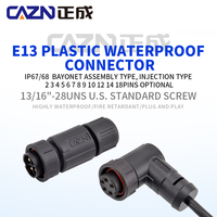 IP67/IP68 étanche E13 connecteur mâle et femelle Type baïonnette 2-18 broches prise d'amarrage surmoulée