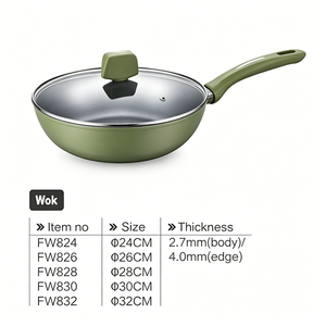 Juego de <span class=keywords><strong>Ollas</strong></span> y Sartenes de Cocina de Inducción de Alta Calidad, Wok Verde, de Aluminio Grueso con Revestimiento Antiadherente <span class=keywords><strong>Tefal</strong></span> - Product Image 3