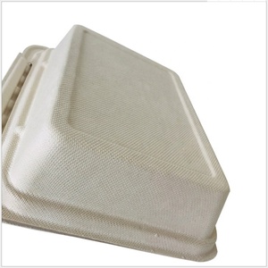 Personalizar Logo al por mayor Hotel <span class=keywords><strong>restaurante</strong></span> barato <span class=keywords><strong>bagazo</strong></span> Biodegradable cena caja hamburguesa caja - Product Image 2