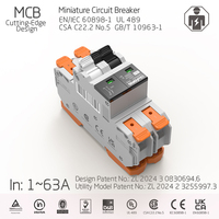Disjoncteur miniature domestique en cuivre SPN 36 mm MCB UL489 CSAC22.2No5 IEC EN60898-1 Conception brevetée unique Câblage rapide 10kA