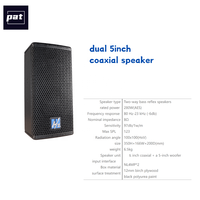Sistema de Sonido Activo 2.1, Conjunto Completo PA, Altavoz de Rango Completo Doble de 5 Pulgadas, Subwoofer Activo Individual de 12 Pulgadas, 1200W, Madera