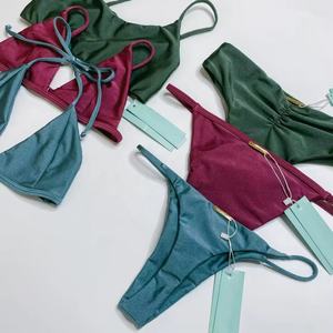 Traje de Baño Bikini Personalizado OEM, Conjunto de Bikini de Cintura Alta con Estampado, Micro Bikini de Tanga para Mujer 2023 - Product Image 2