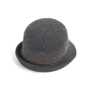 Autumn Winter New Wool Blend Half-rolled Bucket <b>Hat</b> Japanese Striped Senior Short Brim Warm Bucket <b>Hat</b> Knitted Wool <b>Hat</b> - Product Image 2