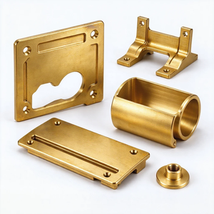 Composants en laiton usinés CNC sur mesure OEM, supports structurels en laiton de précision, panneaux et boîtiers de cavité - Product Image 4