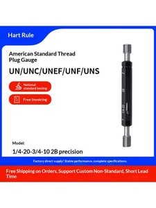 Американский стандартный высокоточный резьбовой калибр-пробка 7/16-14, 7/16-32, 7/16-28, 1/2-10, 5/8, 1/2, 9/16 - Product Image 6