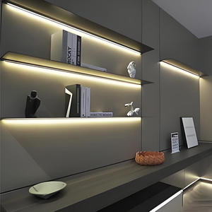 رفوف حائطية بإضاءة LED، رف عائم للعرض، رف عائم لتزيين المطبخ - Product Image 5