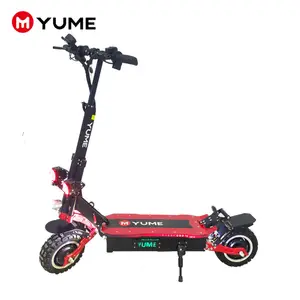 YUME X11 Skuter Elektrik, Ban Sepeda Motor Elektrik Off Road, Ban Lemak dengan Baterai Lithium 5000W 11 Inci