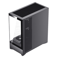 Boîtier PC Gamer de Bureau Haute Performance Personnalisé Mid-Tower MicroATX avec Panneau Latéral en Plastique et Fenêtre, Ports Audio Frontaux, Fabrication Standard