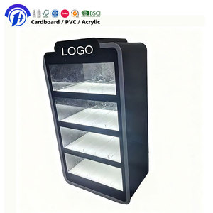 حامل عرض أكريليك مخصص بأربعة مستويات، علبة عرض أكريليك للطاولات للإلكترونيات ومستحضرات التجميل - Product Image 1