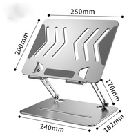 Support pour ordinateur portable en acier au carbone, réglable en hauteur et en angle, ergonomique, pour tablette et smartphone – Offre Spéciale