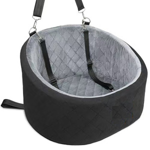 Siège de voiture pour chien pour petits/chiens moyens, sièges de voiture surélevés pour chien avec coussin épais pour chiens de moins de 20 livres avec 2 ceintures de sécurité - Product Image 4