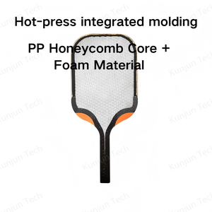 ไม้พายพิคเคิลบอลคุณภาพสูง รุ่นที่ 4 ผลิตด้วยกรรมวิธี Hot-press แกนรังผึ้ง PP + วัสดุโฟม ผิวคาร์บอนไฟเบอร์ 18K - Product Image 3