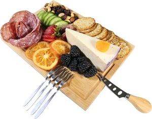 Набор из нержавеющей стали, тарелка для сыра, сервировочный поднос с набором ножей - Product Image 2