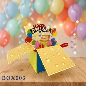 Boîte cadeau tendance pour anniversaire, carte pop-up 3D faite à la main, découpe artisanale, design personnalisé Vietnam, ange en papier, meilleur choix de cadeaux - Product Image 1