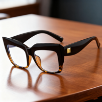 TK Offre spéciale Montures de lunettes optiques carrées surdimensionnées à la mode pour femmes Lunettes de prescription bloquant la lumière bleue Anti-rayonnement