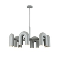 JYLIGHTING Grand lustre en forme de U pour tuyau d'eau Nordic Modern Minimalist Living Room Bedroom Restaurant Indoor LED pendant light