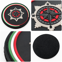 Patch logo 3D personnalisé en PVC souple, badge en caoutchouc gaufré, imperméable, tactique, pour vêtements, sacs et accessoires.