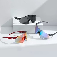 Lunettes de soleil de sport polarisées pour hommes, élégantes, surdimensionnées, photochromiques, anti-lumière bleue, sans monture, en PC, protection UV, coupe-vent, colorées