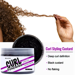 Produits coiffants pour le <span class=keywords><strong>curling</strong></span> Soin des cheveux Produits coiffants Rehausseurs de boucles Définissant la crème frisée noire - Product Image 4
