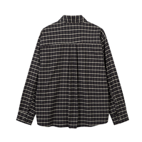 Chemise à carreaux pour homme, manches longues, boutonnée, avec cravate, style vintage, streetwear décontracté pour tous les jours, automne-hiver