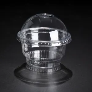 High Quality Disposable Plastic Clear PET Ice Cream Cup Ice Cream Container With Lid