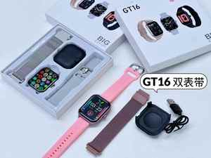 Prezzo di fabbrica GT16 Smart Watch <span class=keywords><strong>con</strong></span> doppio <span class=keywords><strong>cinturino</strong></span> <span class=keywords><strong>in</strong></span> <span class=keywords><strong>acciaio</strong></span> inox Montre Connecte GTS4 Reloj <span class=keywords><strong>Smartwatch</strong></span> - Product Image 6