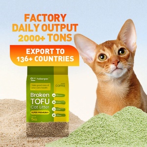 Litière pour chat OEM ODM : Chaîne d'approvisionnement stable, audit usine, sans poussière, forte agglomération, litière pour chat au tofu - Product Image 1
