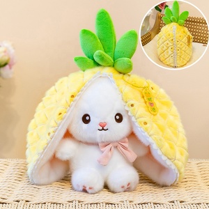 Pendentif en peluche lapin fruité transformable fait main pour Noël <span class=keywords><strong>Zoe</strong></span> Cute - Product Image 2
