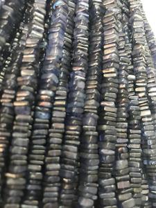 Cuentas Heishi de iolita Natural, cuentas de Chips cuadradas de Color azul, cuentas Heishi de iolita para fabricación de joyas, producto a granel hecho a mano - Product Image 2